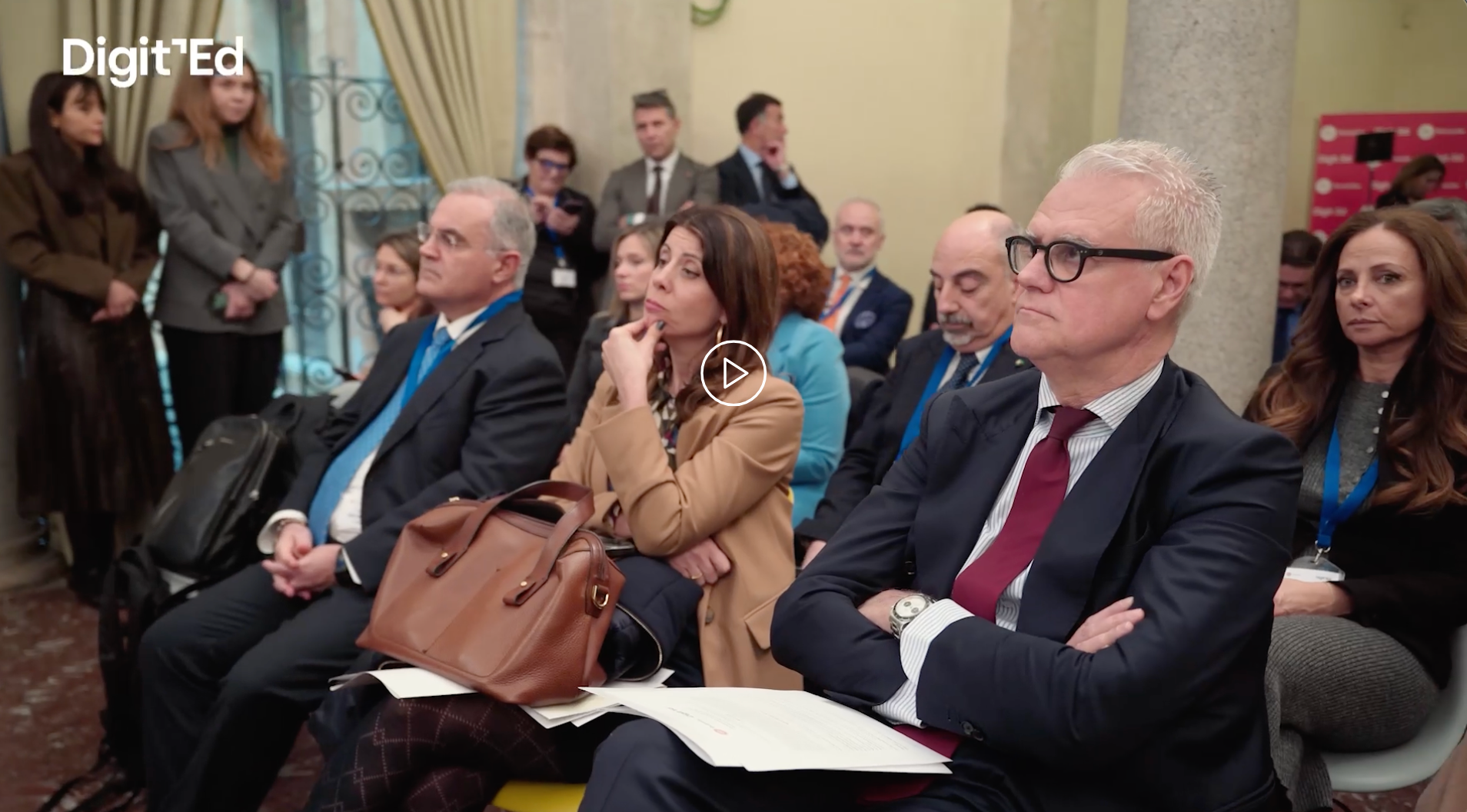fermo immagine della platea all'evento Capitale umano, valore pubblico. Con la presenza del Ministro Paolo Zangrillo.