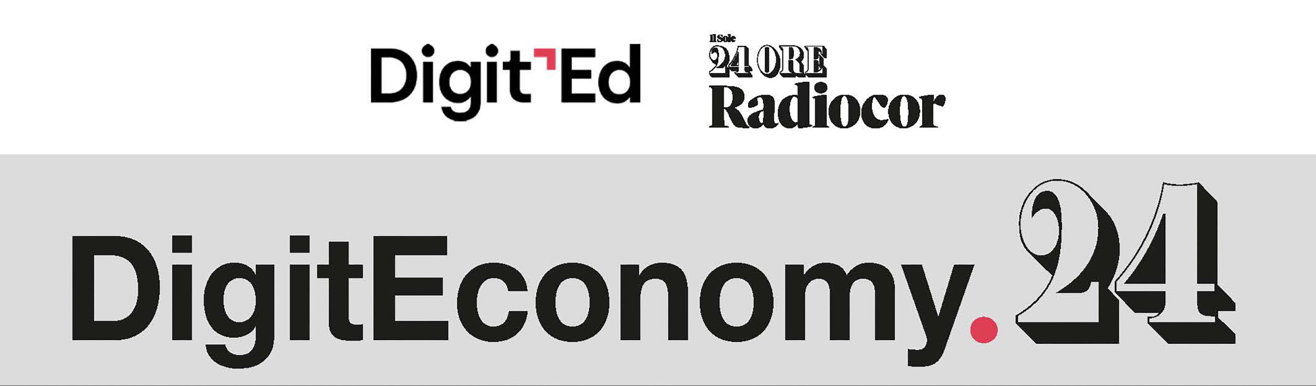 Immagine della testata di DigitEconomy.24, l progetto editoriale di Digit'Ed realizzato in collaborazione con Il Sole 24 Ore Radiocor.